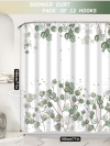 Falflor Harvest Showers Curtain 3D Pumpkin Curtain Mould Proof - Image 2